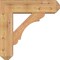 Ekena Millwork Olympic Craftsman Smooth Bracket w/ Offset Brace, Western Red Cedar, 7 1/2"W x 26"D x 26"H BKT0806X26X26OLY04SWR - alternate 2